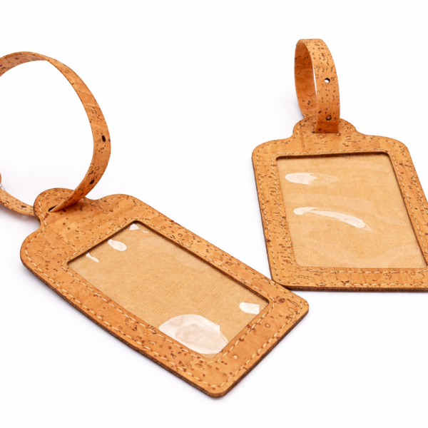 Etiqueta de Viagem em Cortiça Natural