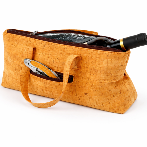 Mala em Cortiça Natural para Garrafa