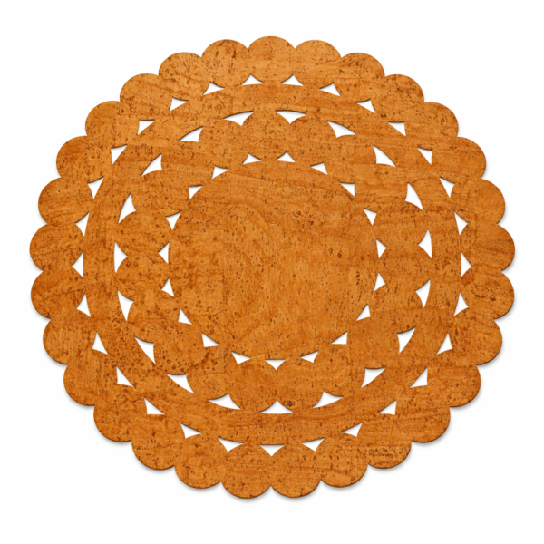 Individual em Cortiça Natural com Desenho a Laser