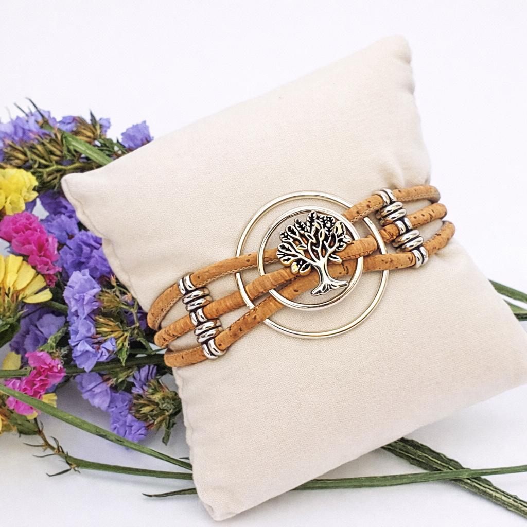 Pulseira elegante de cortiça natural - Image 2