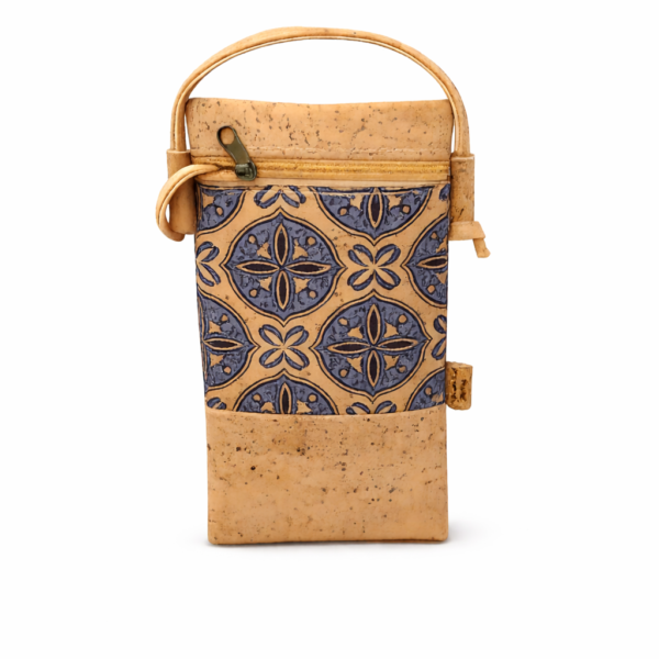 Mala Tiracolo em Cortiça com Padrão Azulejo