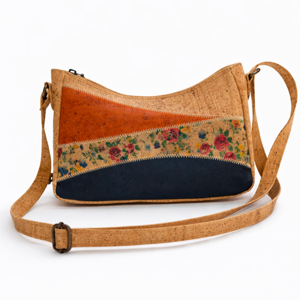 Mala de Tiracolo em Cortiça Tricolor