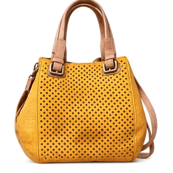 Mala em cortiça Amarela com laser