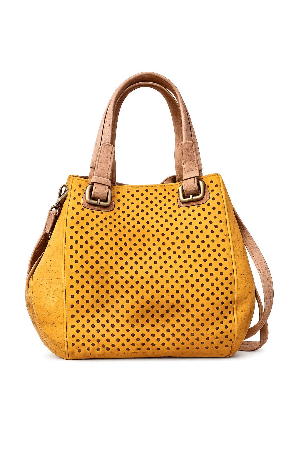 Mala em cortiça Amarela com laser