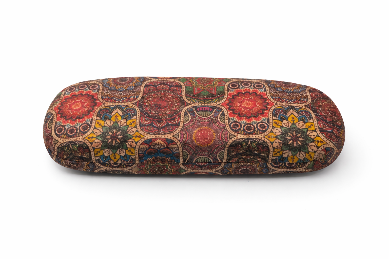 Porta-Óculos em Cortiça com Padrão Boémio