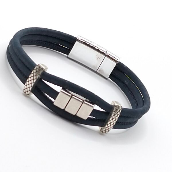 Pulseira Três Fios Azul Escura