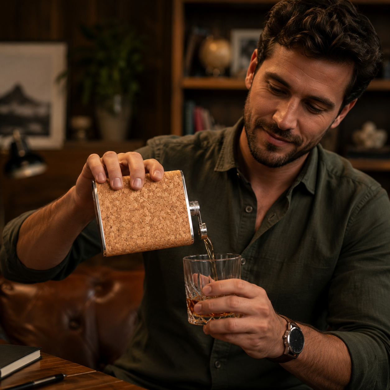 Natural Cork Flask - Image 4