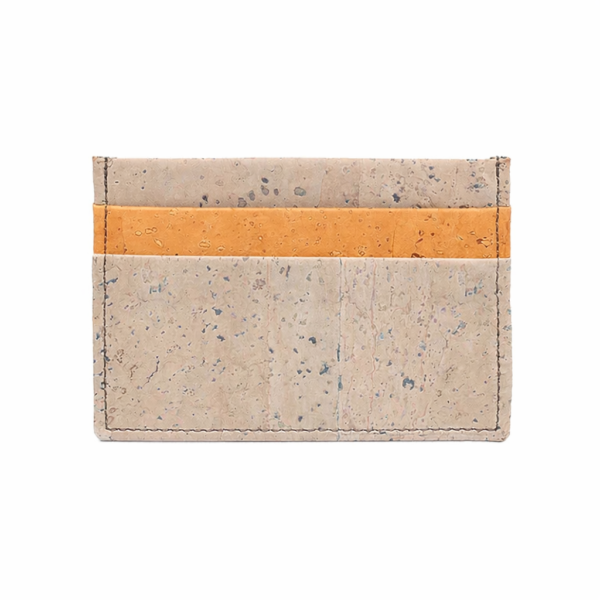 Porta-Cartões Bicolor – Cortiça Natural e Cinza