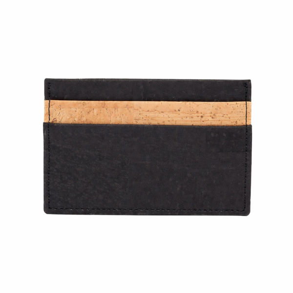 Porta-Cartões Bicolor – Cortiça e Preto