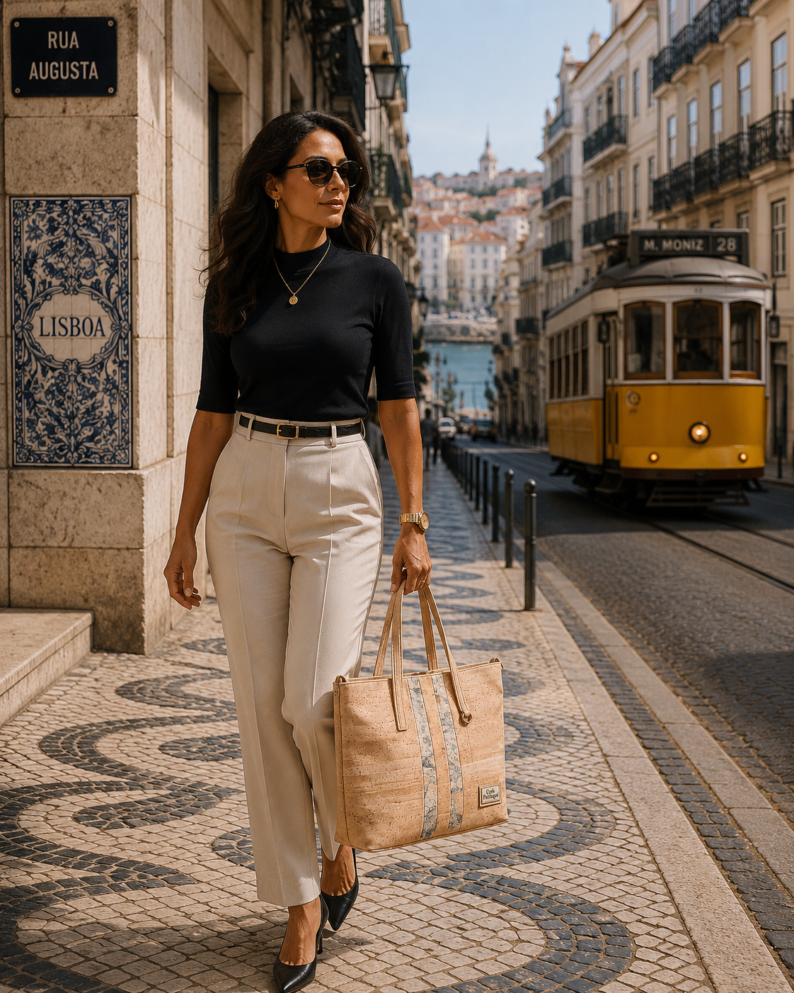 Mala Tote em Cortiça Natural Portuguesa, Sustentável & Vegan - Image 4