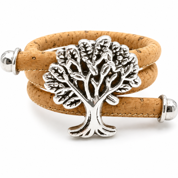 Natural Cork Ring with Tree of Life – Handmade