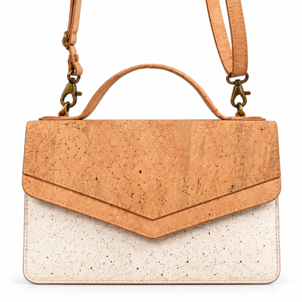 Natural Cork Envelope Handbag and Shoulder Bag