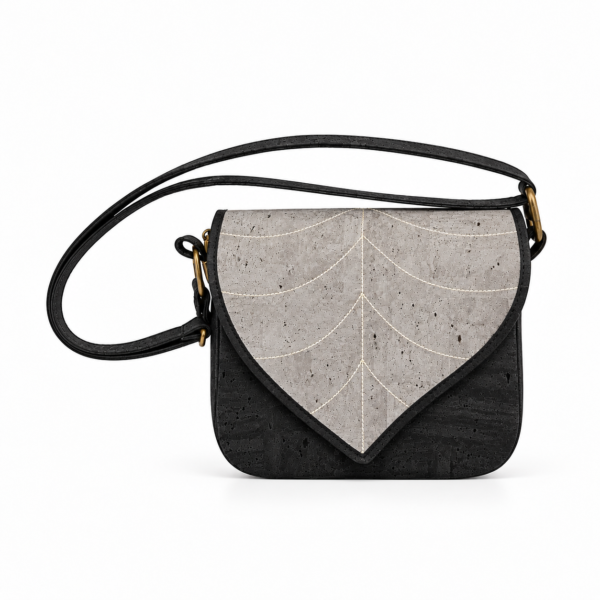 Crossbody Cork Bag with Leaf Detail