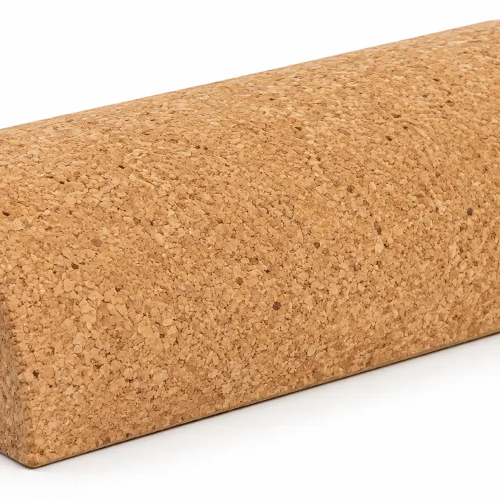 Quarter Round Cork Yoga Block