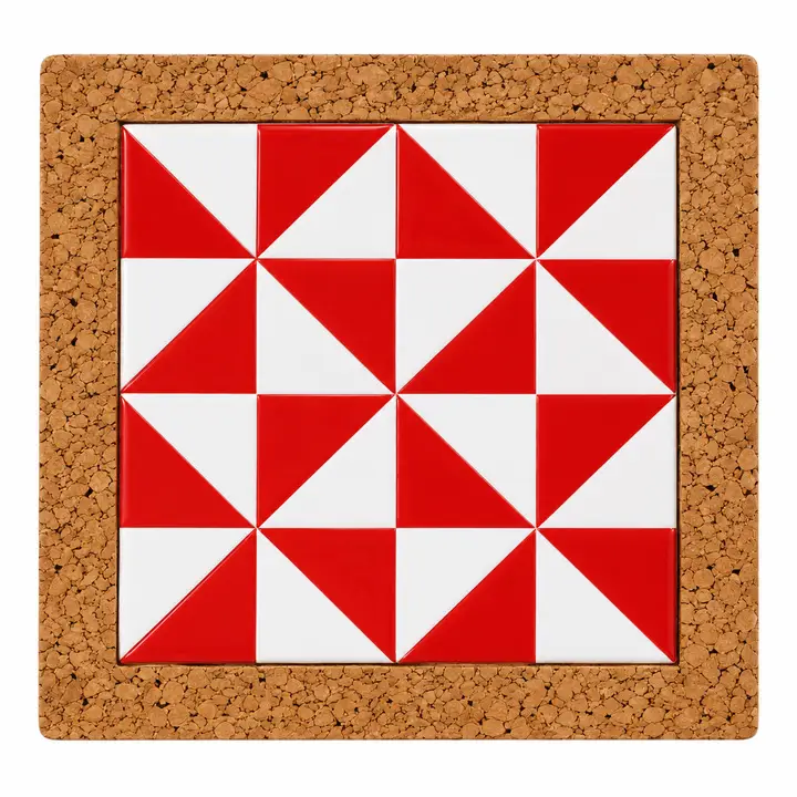 Trivet with Geo Ceramic Tile - Image 3